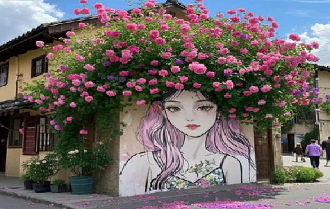 福贡怎么设计网红打卡墙绘