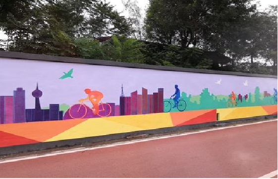 福贡墙体彩绘-围墙