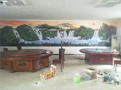 福贡墙绘-写实风景