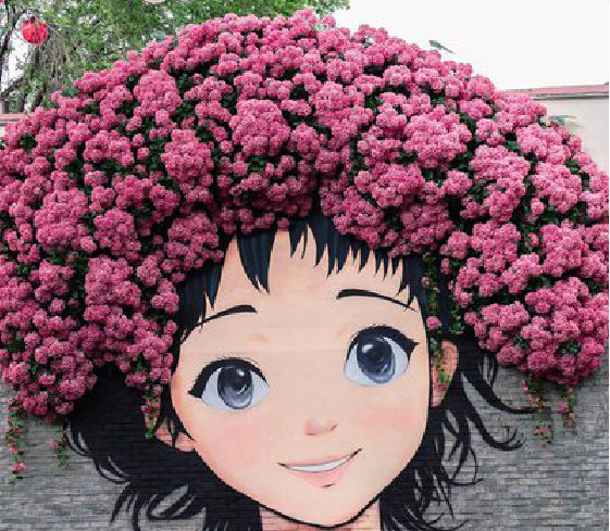 福贡墙体彩绘-网红墙打卡