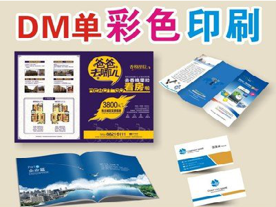 福贡单页印刷，色彩搭配简单。