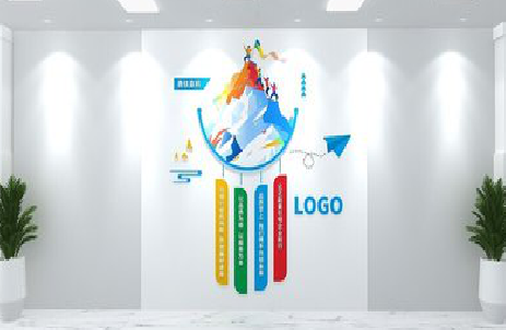 福贡公司企业形象墙的工艺材料有哪些？